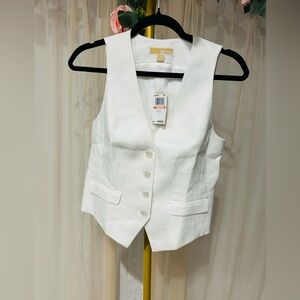 Michael Kors Classic White Vest